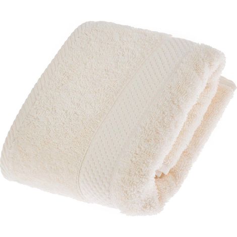 HOMESCAPES Turkish Cotton Cream Hand Towel