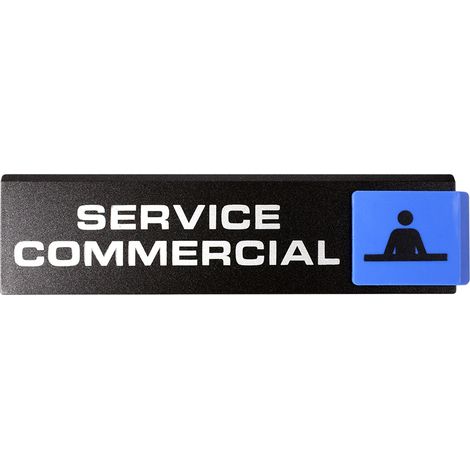 Plaque de porte Service commercial - Europe design 175x45mm - 4261201