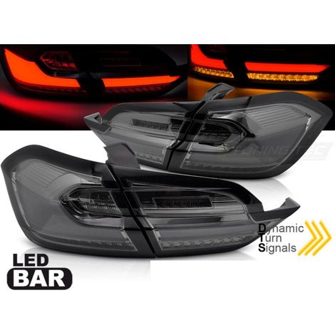 Paire de feux arriere Ford Fiesta MK8 17-21 FULL LED BAR Fume (1/4)