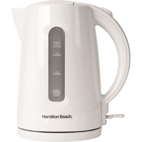 Hamilton Beach Electric Kettle Essentials Rapid Boil 1.7L White (1/5)