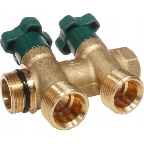 Colector de latón para agua potable, 2 circuitos, 3/4" 2853002 (1/2)