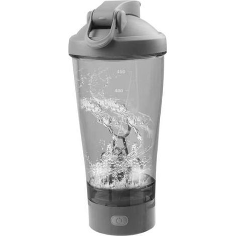 Shaker frullatore elettrico da 450 ml a batteria, ideale per frullati proteici, caffè e frappè. (1/4)