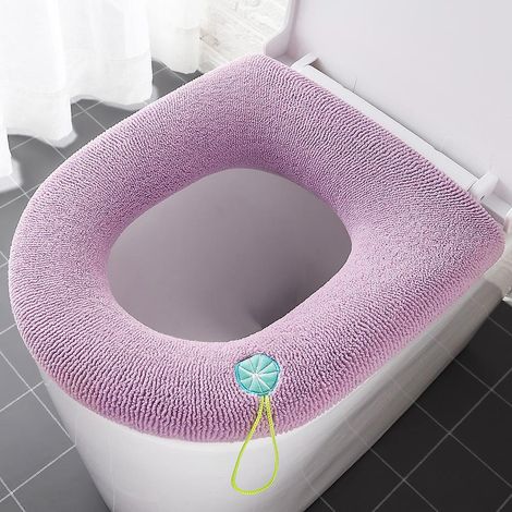 1pcs Housse De Sige De Toilette Lavable - Modle Violet, Housse De Sige De Toilette, Coussin De Sige De Toilette Pour Quatre Saisons