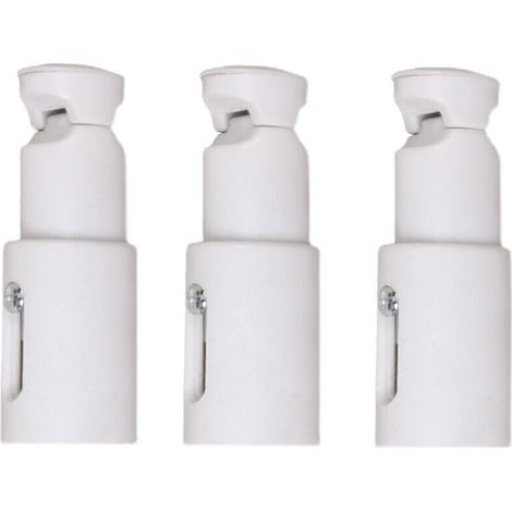Lot de 3 supports pour radiateur sèche-serviettes, support de fixation pour radiateur, adapté aux radiateurs de salle de bain droits ou courbes