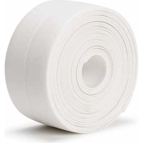 Ruban Adhésif étanche (320x3.8cm) Bande Bande Etancheite Autocollante pour Salle De Bain et Cuisine Ruban D'étanchéité étanche et Résistant à la Moisissure, Pour coin baignoire ou bord toilettes (1/3)