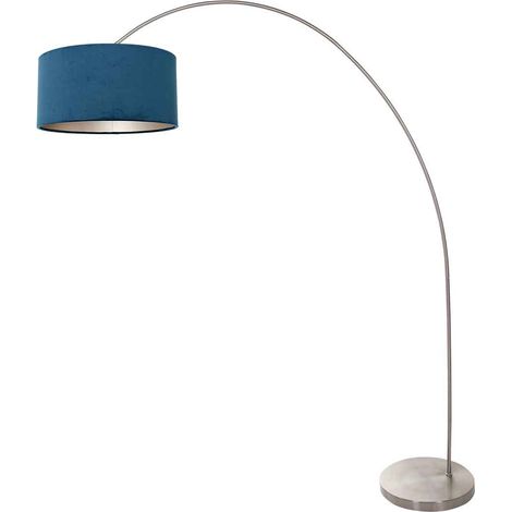 Mexlite - lampadaire - Solva - acier - métal tissu - lampe arquée (1/4)