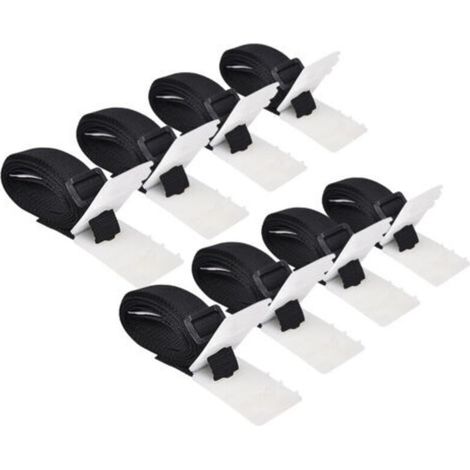 Sangles de fixation universelles pour enrouleurs de piscine, lot de 8, 1,8 m (1/4)