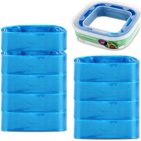 10 Pièces Recharge Poubelle a Couche 4,5M, Recharges pour Litière pour Chat, Sac Poubelle Couche Grande Capacité pour Poubelle, Poubelle à Couches, Bac à Litière pour Chat (1/5)