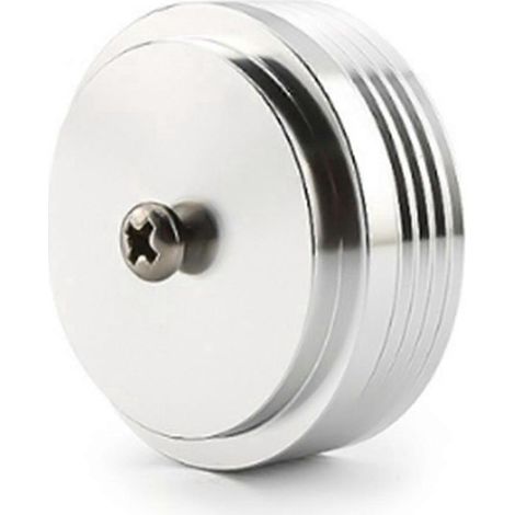 Support d'isolation pour haut-parleur d'amplificateur en aluminium, pieds de platine vinyle argentés (1/5)
