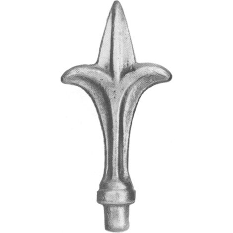 Tige de balustrade - Hauteur : 125 mm - Pointe de tige pour rampe d'escalier - Fer forgé (1/5)