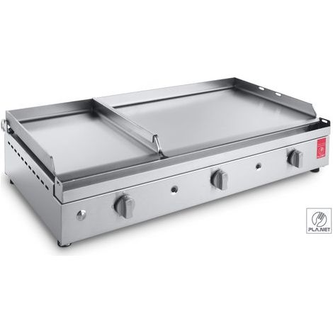 Pla.Net Plancha Chef 80mix.l Piastra Inox Liscia 0201143