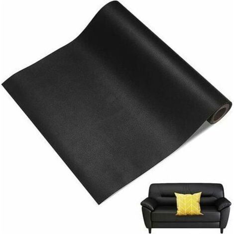Rouleau Adhesif Cuir, Patch Réparation En Cuir, Simili Cuir Autocollant, Cuir Patch Réparation, Cuir Patch Kit, Pour Réparation Et Rénovation De Cuir De Meubles De Canapé Siège Auto, 35 x 137 c (1/4)