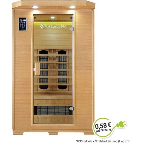 Cabina a infrarossi Oslo con riscaldatore in ceramica (1/5)