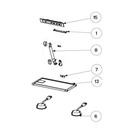 Ersatzteil - SOS Accessoire Lampe (repère 6) pour Hotte ELECTROLUX 4055132445, 133.0176.339 -  - FAURE, ELECTROLUX, AEG, IKEA, PROGRESS