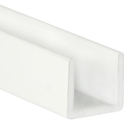 Perfil en U  Fabricado en Aluminio  Acabado en Blanco   Medidas 881000 mm  Longitud del Perfil 1 Metro  Espesor 1 mm  1 Unidad