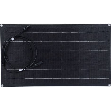 Panneau solaire flexible 50W 18V monocristallin léger chargeur pour camping-car bateaux toits (1/5)