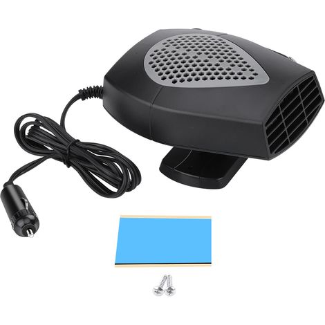 Dégivreur de pare-brise voiture 12V 150W Chauffage et ventilation rapide Anti-buée et antigel Base rotative 360° Noir (1/5)