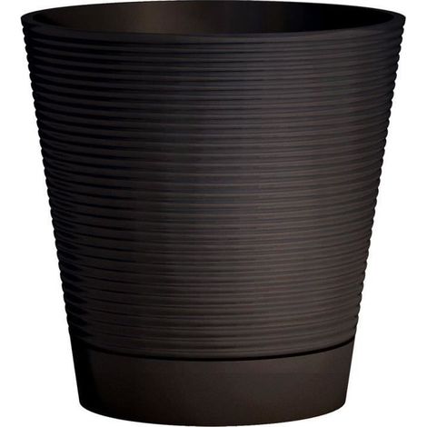 Pot réserve d'eau - GARDEN ID - Green Care Sense Noir-Anthracite 40 cm - Garanti 10ans - 100% recyclé (1/3)