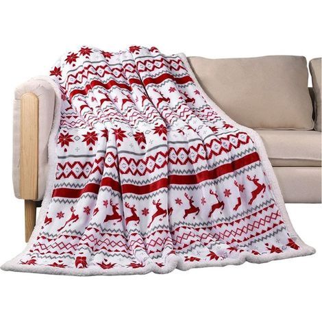 Couvertures – Plaid – Couvertures d'hiver à carreaux – Douces et chaudes – Légères – Grande taille – Design élégant (1/5)