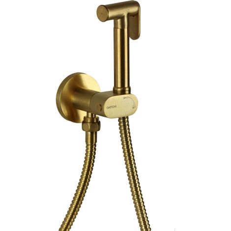 Idroscopino pulizia WC in colore oro spazzolato Gattoni RT021SG Oro Spazzolato (1/3)