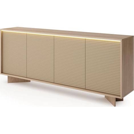 Cassettiera, bolivar naturale, 203,9 x 84,4 x 40 cm (1/5)