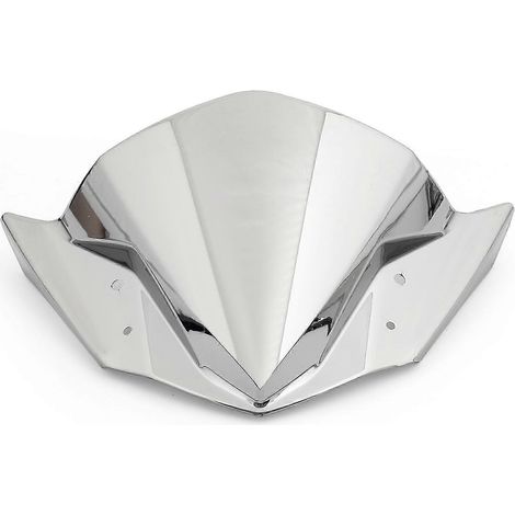 Pare-brise pour Yamaha FZ16 FZ-S (2014-2018) : déflecteurs de pare-brise fumés, noir iridium et chromés. (1/5)