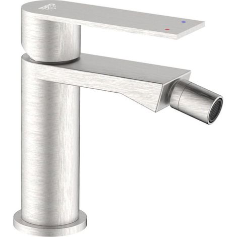 Idro Bric Grifo Bidet Serie Solar SCARUB1501AC Acero Cepillado Plateado