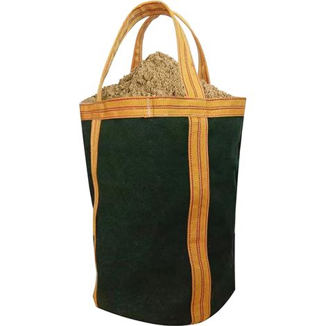 FLITI Canvas Bag, Wall Bag, Canvas Wall Bucket, Wall Tool Bucket, Maximum Load 400 kg, Heavy-Duty Wall Bucket for Carrying Nails and Bolts (1/4)