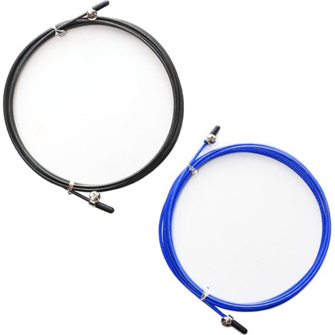 Câble de rechange pour corde à sauter rapide - 2 câbles de rechange - avec vis et embouts (1/5)