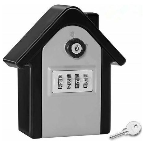 Cassetta di sicurezza a muro AquaForge con chiavi di emergenza a codice digitale e ampio spazio per riporre le chiavi. (1/4)