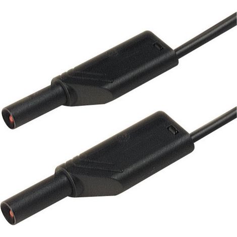 SKS Hirschmann MLS SIL WS Cordón de medida de seguridad negro 1m