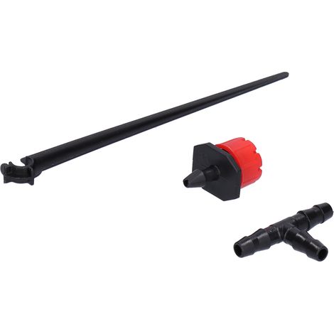 Système d'irrigation de jardin 50 m, kit de buses de goutte à goutte pour tuyau 4/7, raccords d'irrigation automatiques (1/5)