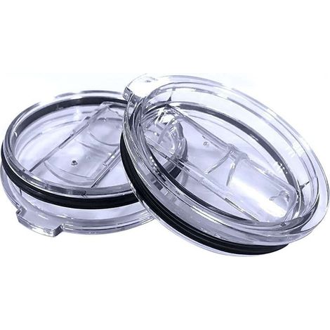 2 Couvercles pour gobelet 30oz, compatible diamètre 9,1cm, anti-éclaboussures, avec paille, pour voyage (1/5)