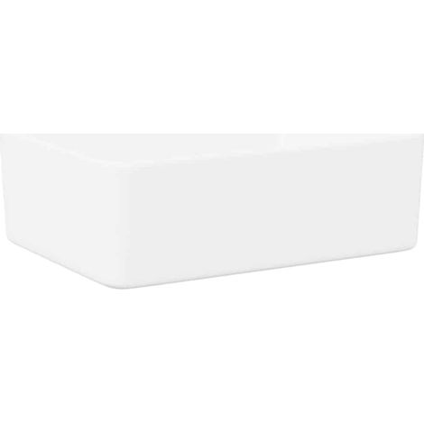 Waschbecken/Waschmuschel/Waschtisch 40 x 30 x 13 cm Keramik Weiß (1/5)