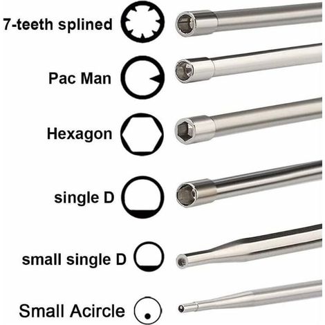Tournevis reglage carburateur Lot de 12 outils de réglage carburateur avec scredrivers acircle pour petit moteur 2 temps pour Husqvarna pour tronçonneuse tronconneuse husqvarna (1/5)