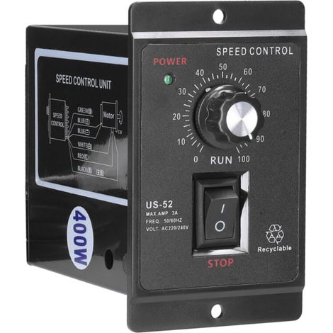Régulateur de vitesse électronique à variation continue pour moteur asynchrone monophasé à courant alternatif (1/5)