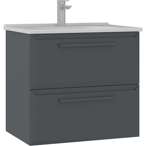 Mobile lavabo "Nuvola 65 v2" - 65 x 50 x 62 cm - Antracite (1/3)
