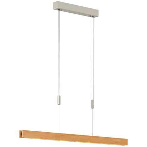 [NEUWERTIG] B-Ware Rothfels Pendelleuchte Hängelampe Led Eiche Natur Alin Warmweiß Dimmbar 98 Cm