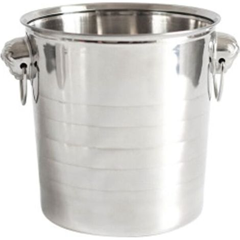 Seau de PoinçOn à Glace en Acier Inoxydable Refroidisseur BièRe Vin Champagne Bar Portable Party Club Conteneur 3L (1/4)