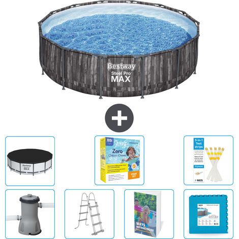Bestway Steel Pro MAX Rund - 427x107 cm - 8-teilig S566
