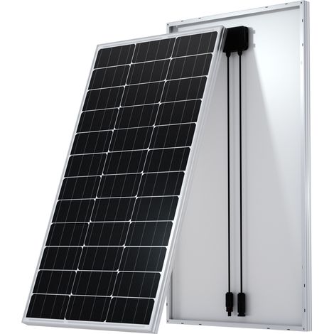 Eco-Worthy – Panneau solaire monocristallin 100W 12V – Efficacité supérieure – Cadre aluminium résistant – Pour systèmes hors réseau et camping-car (1/5)