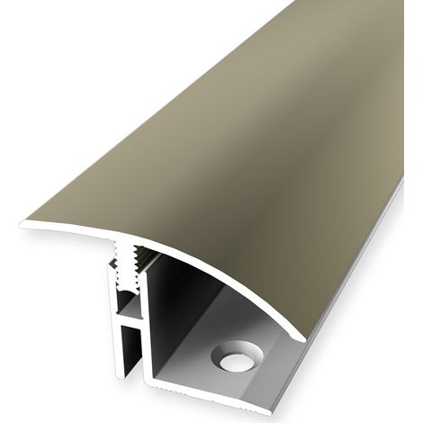 PROVISTON Übergangsprofil Parkettausgleich Breite: 39 mm Höhenausgleich: 17 - 22 mm Länge: 1000 mm Aluminiumprofil Sand 1 Stück (1/5)
