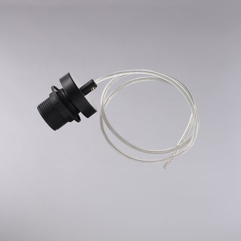 Montatura in ferro laccato nero con cavo elettrico regolabile senza rosone H.13 - MAX 113 - Ø7