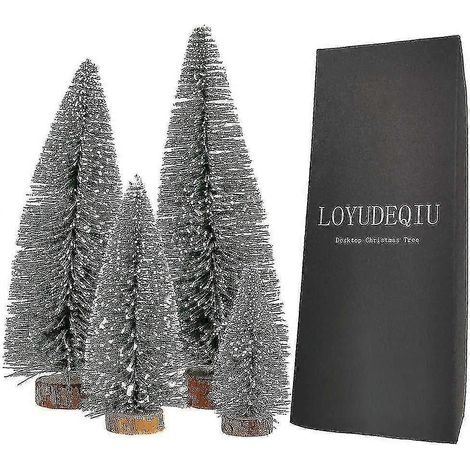 Sapin miniature de table, sapin de Noël miniature, décoration de sapin de Noël, ornements pour sapin de Noël (1/5)