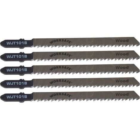 Jigsaw Blade for Wood and Plastic 75mm 10tpi Pack of 5 (1/5)