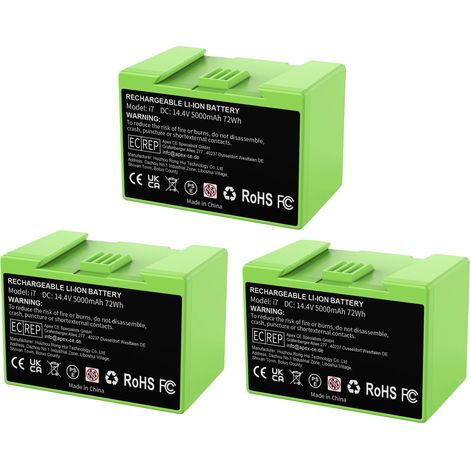 Remplacement de batterie, 14,4V, capacité de 5000mAh, 3 Batterie (1/2)