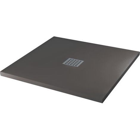 Receveur de douche résine de synthèse Mina gris anthracite 90x90 (1/2)