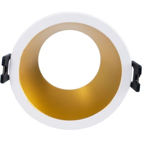 Collerette spot encastrable ronde - Faible UGR - Découpe Ø75mm - Doré