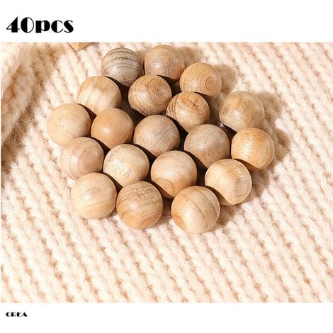 Boules de bois de camphre naturel pour armoires - 100% naturel, non toxique et sain, ingrédients sûrs Purificateur d'air pour armoire, CREA