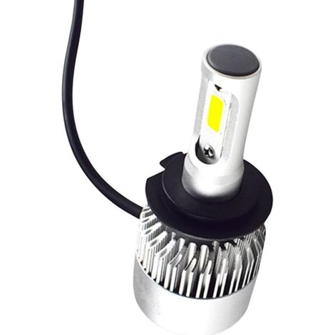 Lot de 2 Ampoules LED H7 pour Voiture 8000lm 36w Blanc Aluminium (1/5)